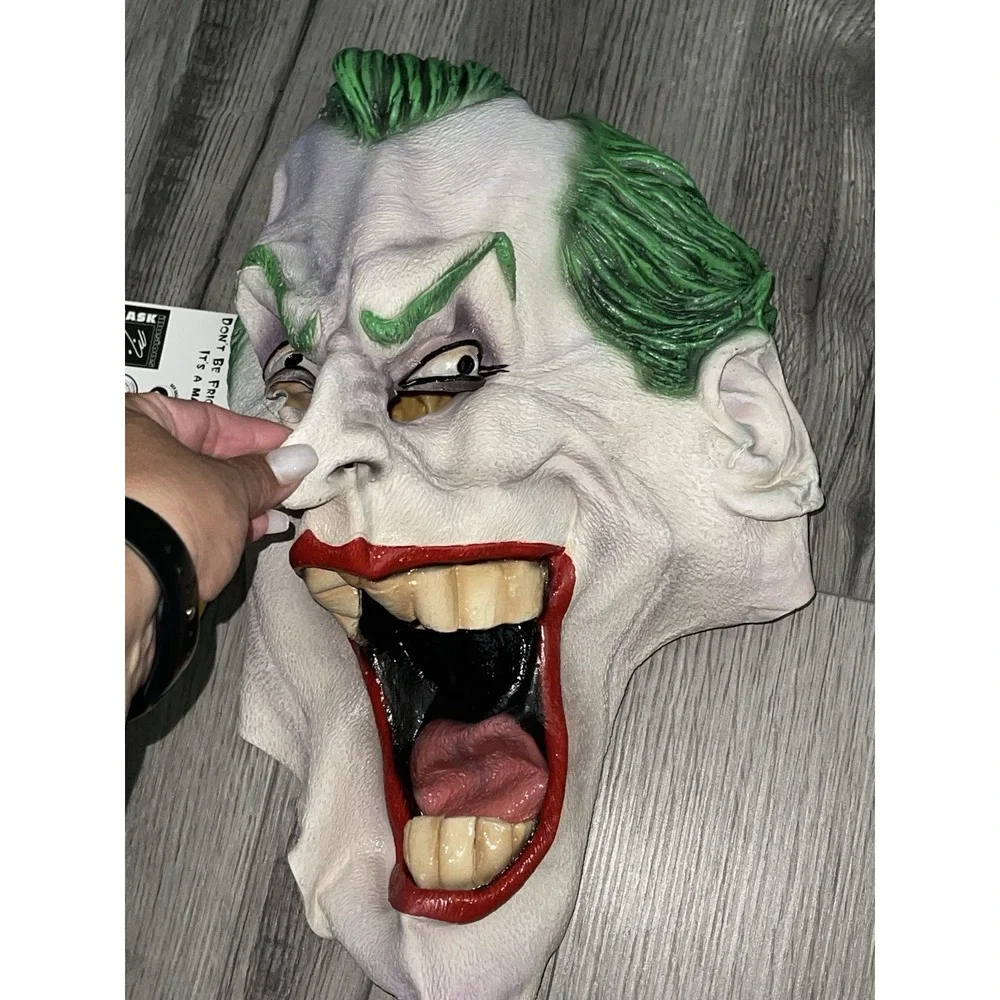 DC Comics The Joker Deluxe Adult Latex Masks 2 Mask, Illusion- RubiesCostume Inc